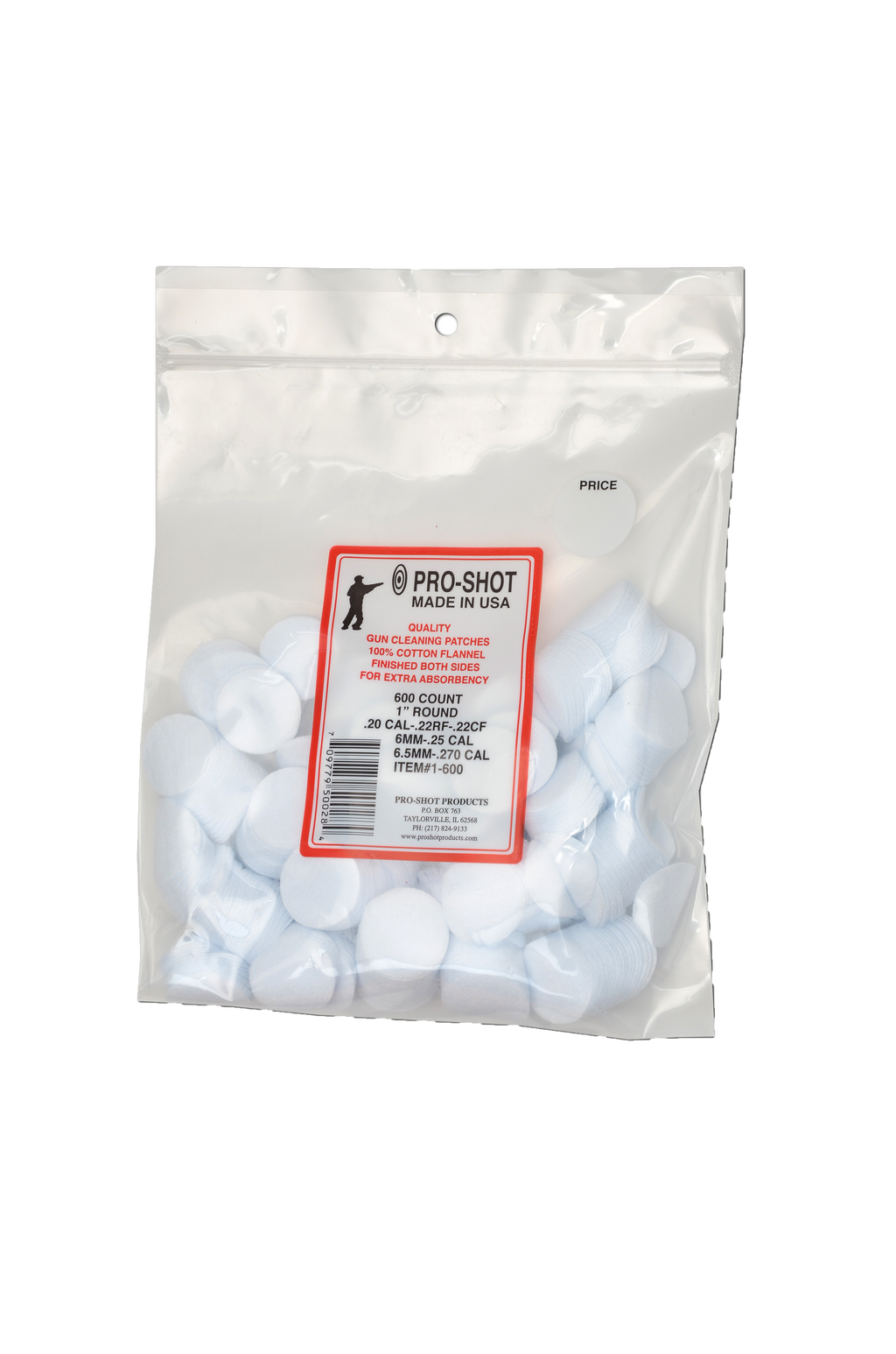 Pro-Shot Flannel Gun Patches 12-16ga (250/bag - View #5