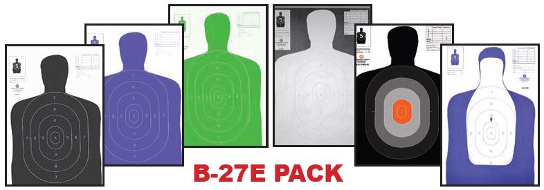 B 27E Paper Target Pack Qualification Targets Inc