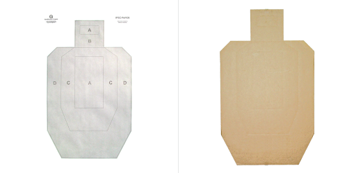 Paper and cardboard IPSC targets