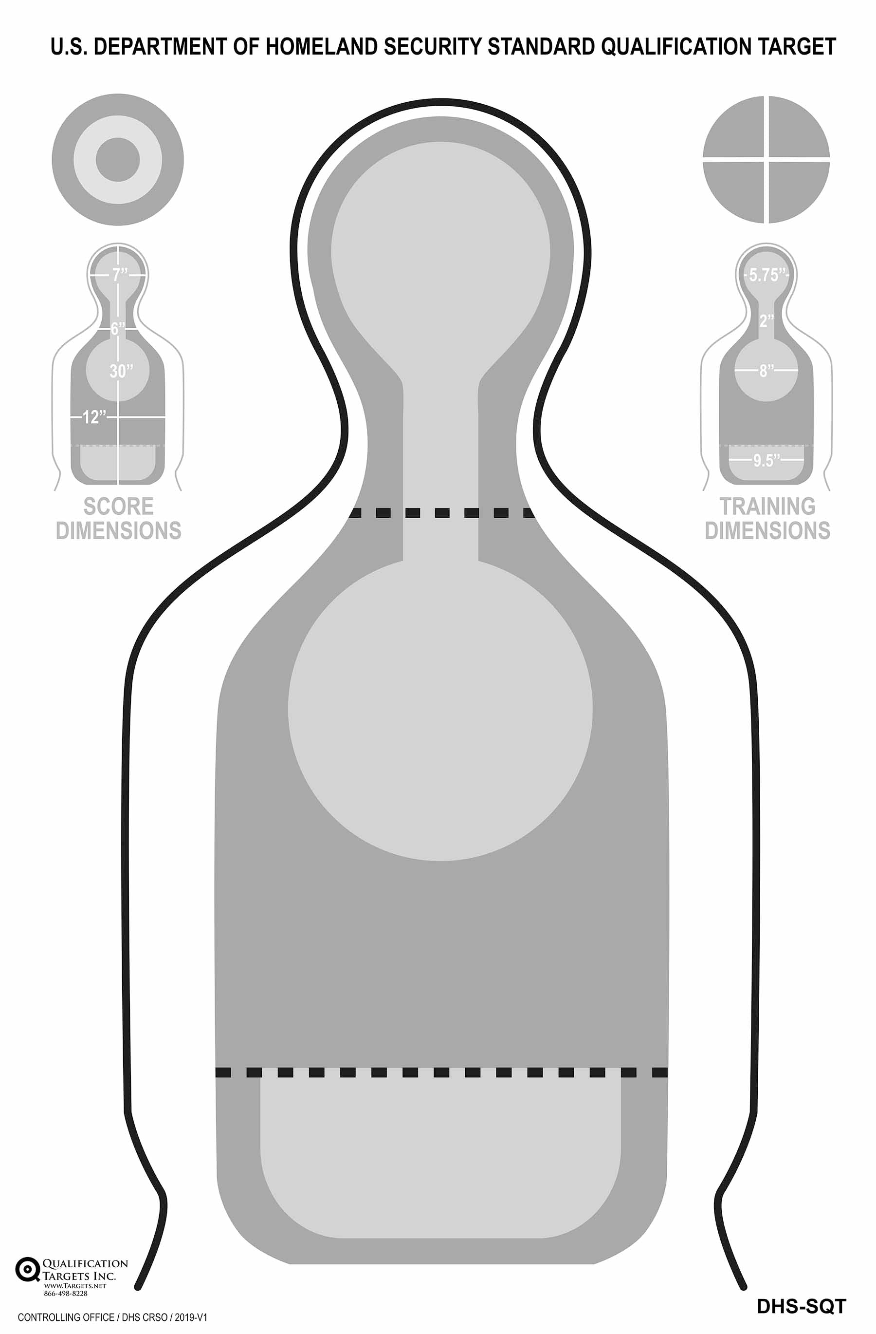 DHS-SQT Paper Target – Qualification Targets Inc