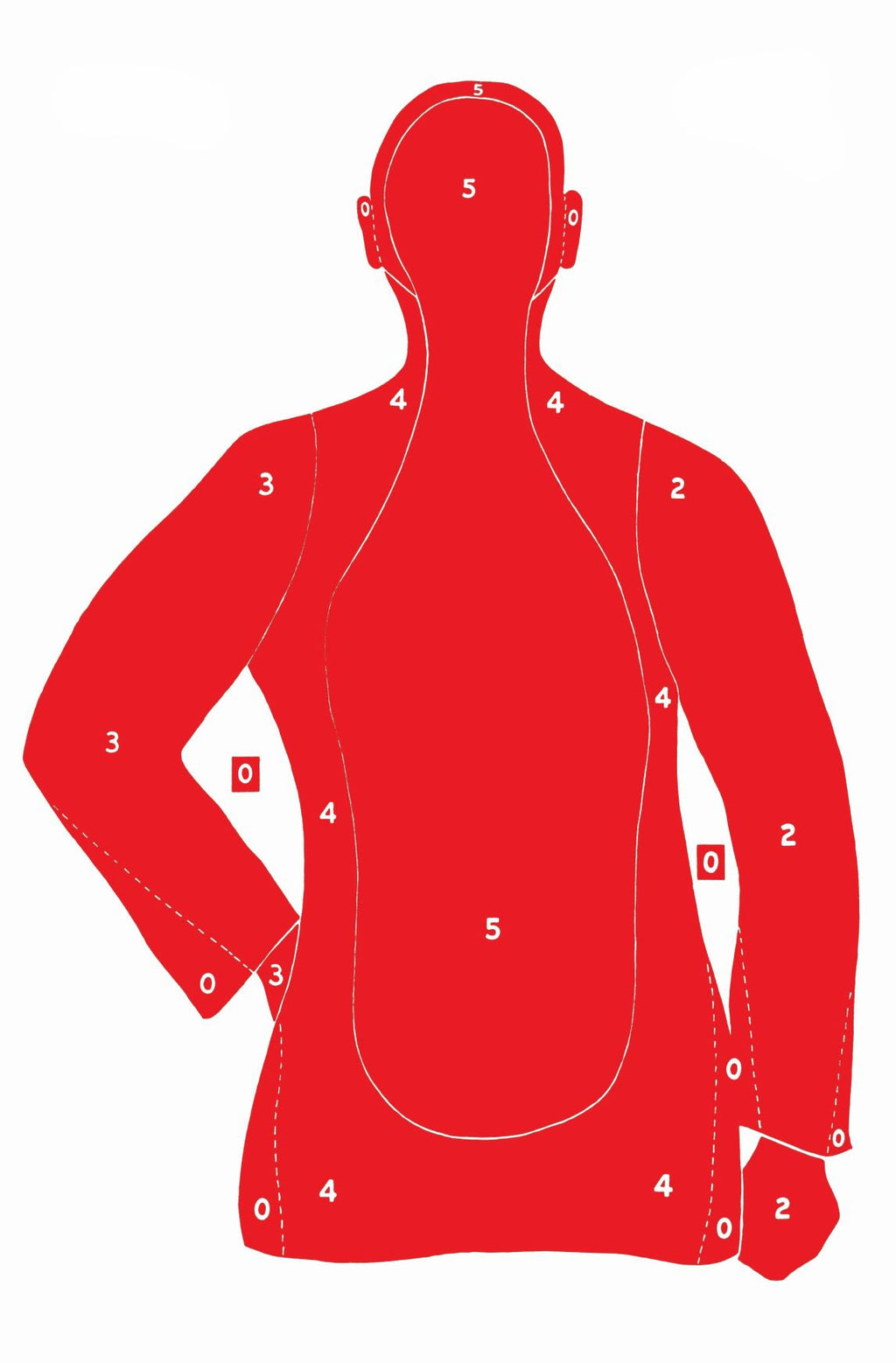 Target 21 B-21E Paper Target – Qualification Targets Inc