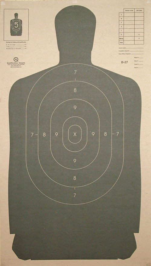 B-27 Targets for sale online – Qualification Targets Inc