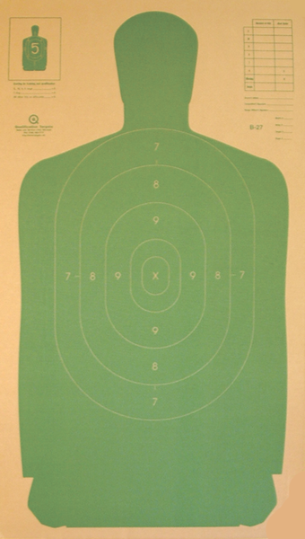 B-27-CB Cardboard Target – Qualification Targets Inc