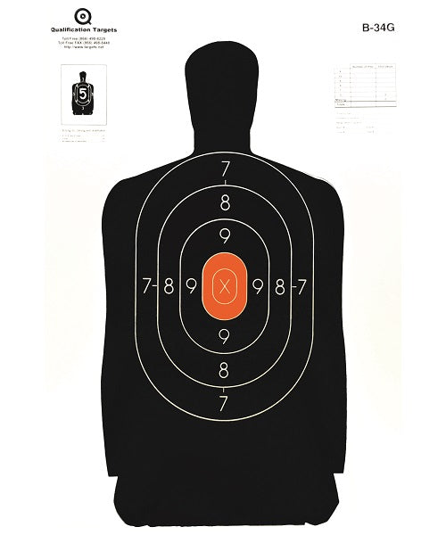 B-34G Paper Target – Qualification Targets Inc
