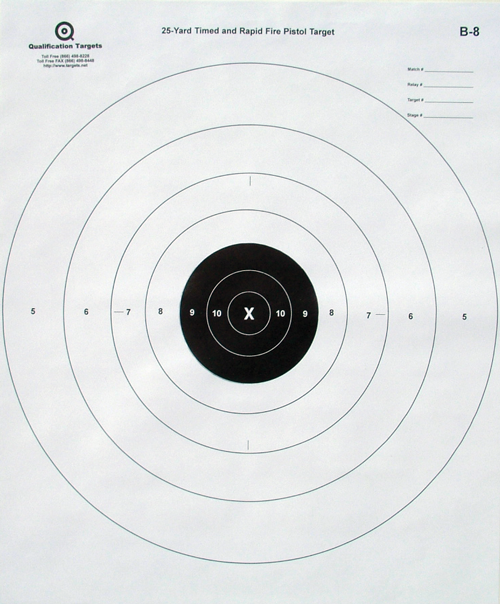 Freedom Gun Targets: 25 Pack Paper Shooting Targets - 23x35 Qualification Silhouette For Pistol & Rifle