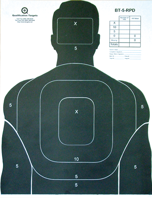 Police Silhouette Target