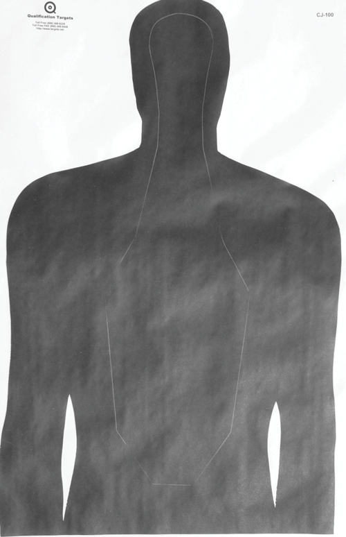 Dcjs Target CJ-100 Paper Target – Qualification Targets Inc