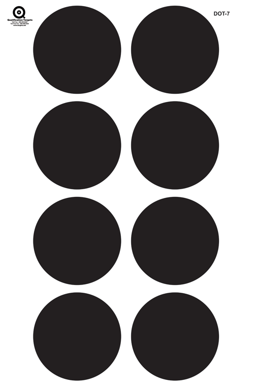 7 Point Paper Target DOT-7 Paper Target – Qualification Targets Inc