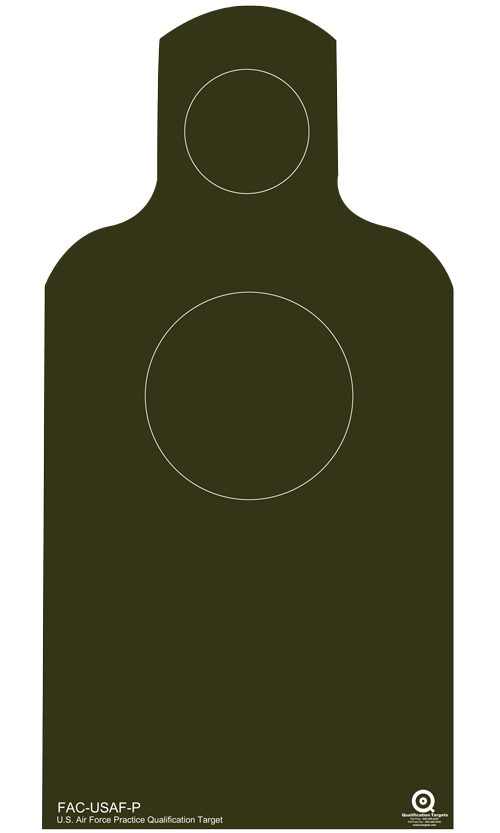 FAC-USAF-P Paper Target – Qualification Targets Inc