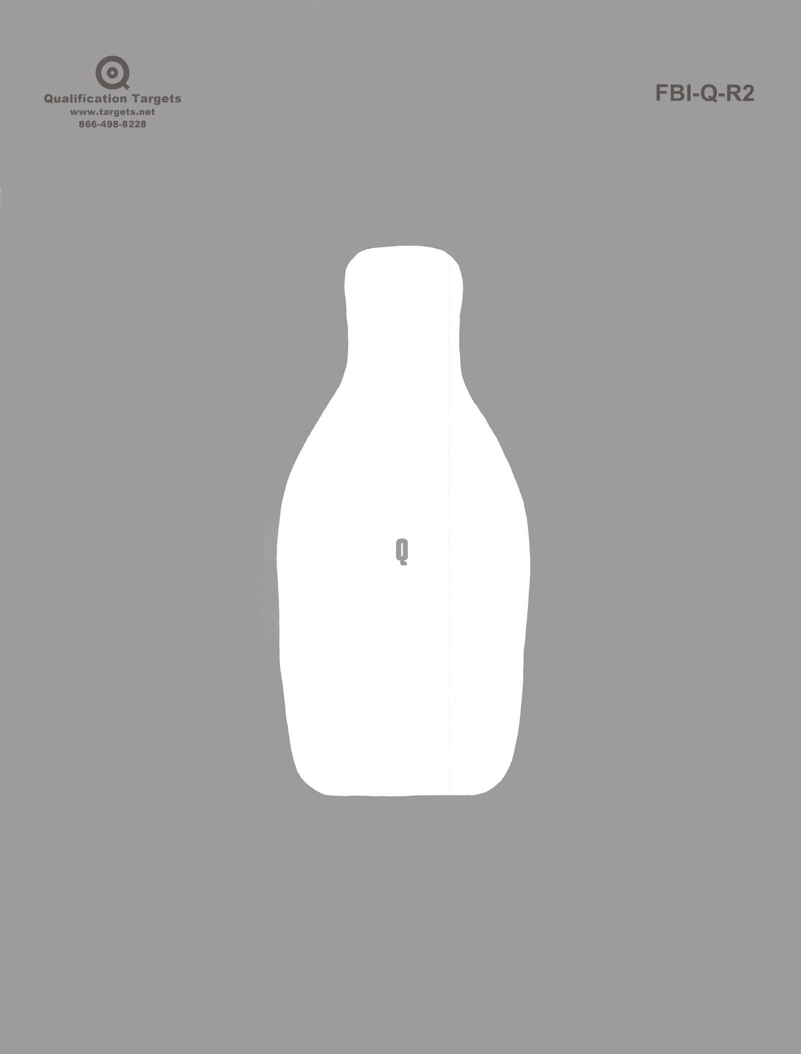 FBI-Q-R2 Shooting Target – Qualification Targets Inc