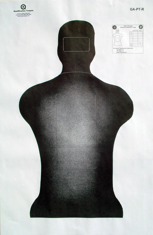 GA-PT-R Paper Target – Qualification Targets Inc