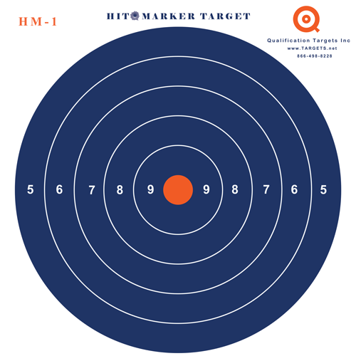 Bullseye Hit Marker Target – Qualification Targets Inc