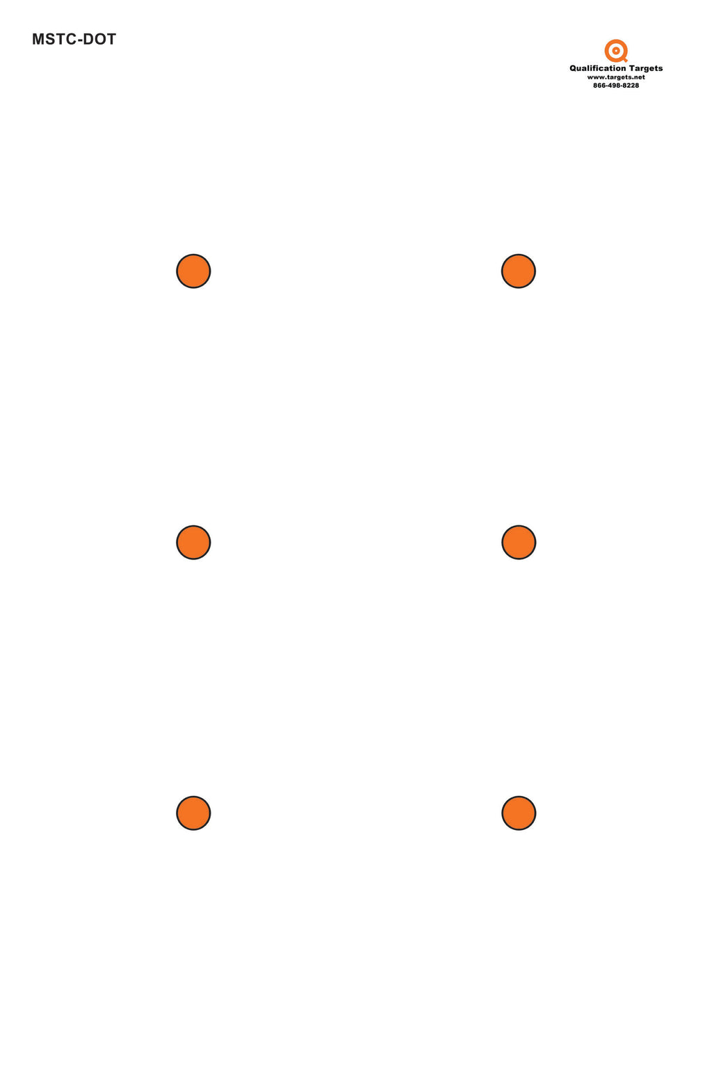 MSTC-DOT Paper Target – Qualification Targets Inc