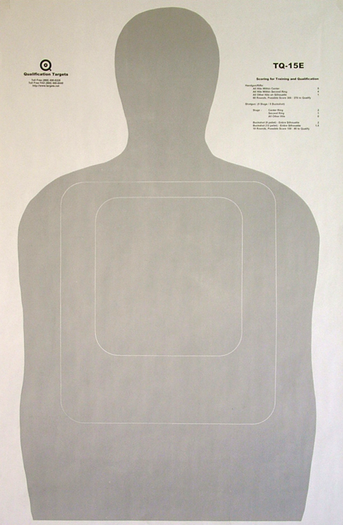 TQ-15E Paper Target – Qualification Targets Inc