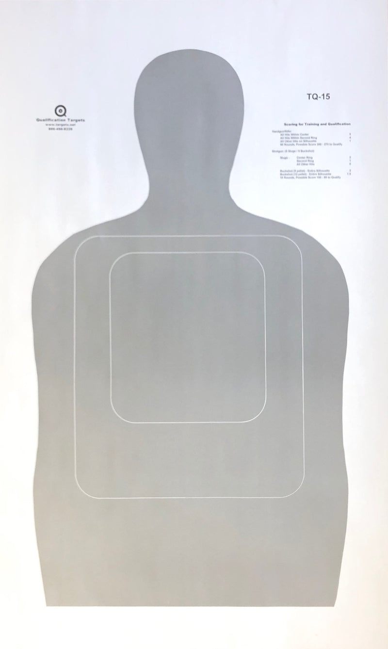 Target Is 15 TQ-15 Paper Target – Qualification Targets Inc