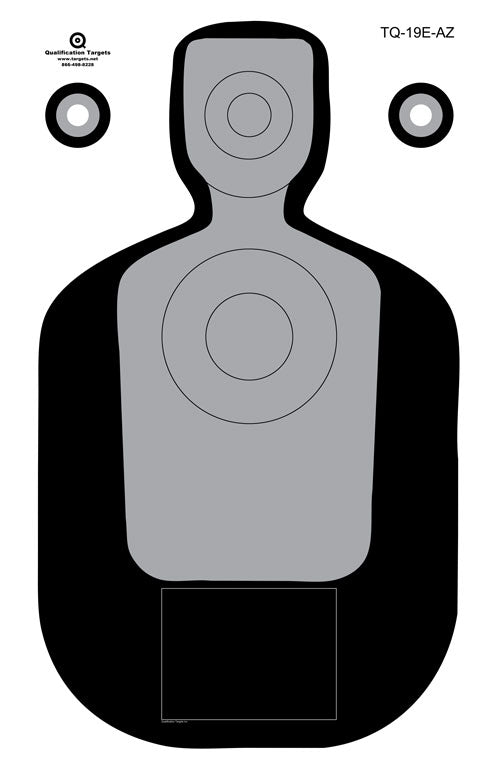 Post Course Target TQ-19E-AZ Paper Target – Qualification Targets Inc