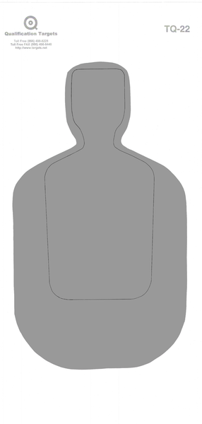 TQ-22 Paper Target – Qualification Targets Inc