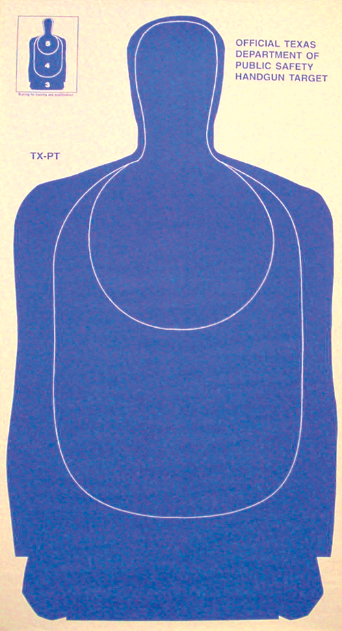 7 Point Paper Target TX-PT Paper Target – Qualification Targets Inc